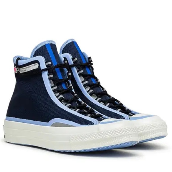 Converse Chuck 70 Hi Fuse Tape Navy Blue Size 6.5 - Picture 2 of 9